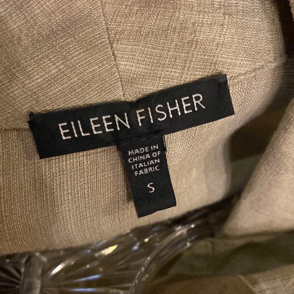 Eileen Fisher Linen Blend Neutral Blazer S - Picture 5 of 6